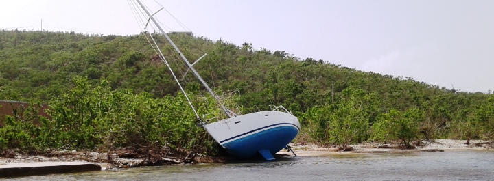 Abandoned vessels can become navigational hazards. 